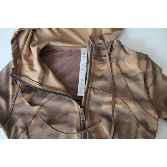 Lululemon Hooded Define Jacket Nulu Heritage 365 Camo Beige Multi Size 6 - Picture 8 of 9